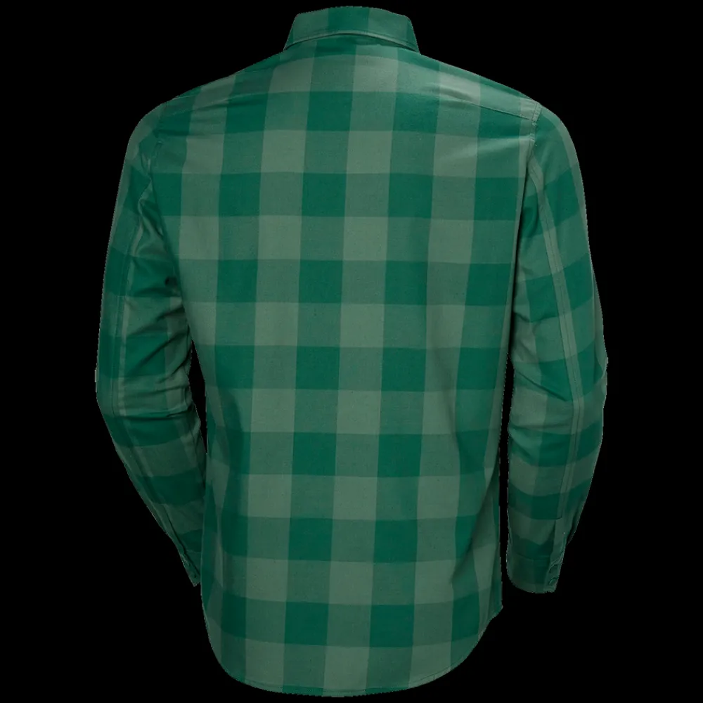 New Helly Hansen Aker Flannel LS Shirt - Herre Skjorte Grøn