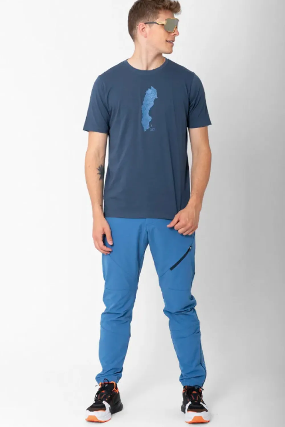 Clearance 2117 of Sweden Apelviken Tee - Herre T-shirt Blå