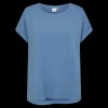 Clearance Fabrin Copenhagen Bamboo Loose Fit Tee 25, W. - Dame T-Shirt Blå