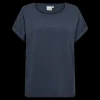 Hot Fabrin Copenhagen Bamboo Loose Fit Tee 25, W. - Dame T-Shirt Blå
