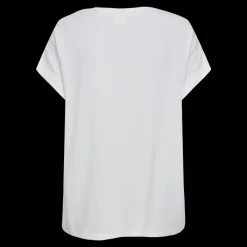 Discount Fabrin Copenhagen Bamboo Loose Fit Tee 25, W. - Dame T-Shirt Hvid