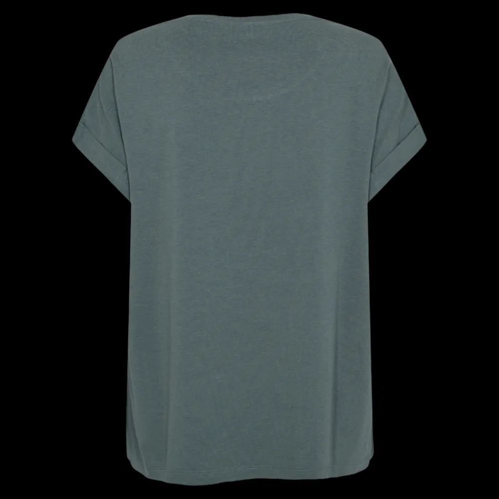 Sale Fabrin Copenhagen Bamboo Loose Fit Tee 25, W. - Dame T-Shirt Grøn
