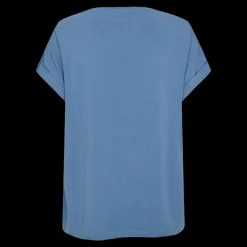 Clearance Fabrin Copenhagen Bamboo Loose Fit Tee 25, W. - Dame T-Shirt Blå