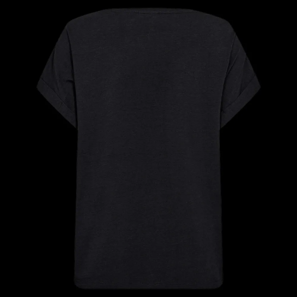 Sale Fabrin Copenhagen Bamboo Loose Fit Tee 25, W. - Dame T-Shirt Sort