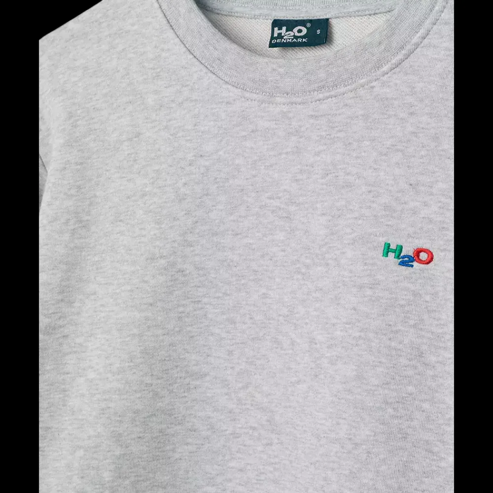Clearance H2O Base Sweat O-Neck - Sweat Shirt Grå