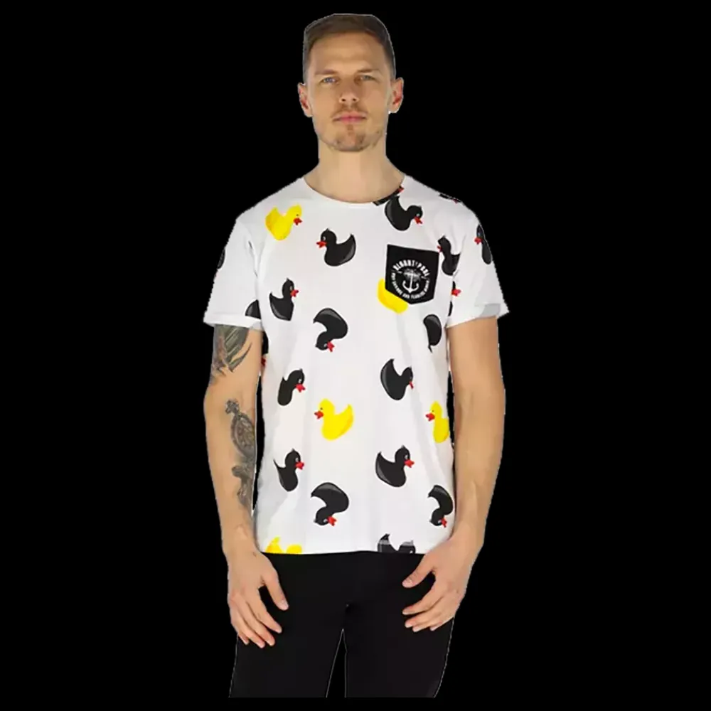 Discount NY FORM Blount & Pool Tropical Pocket Tee - Herre T-Shirt Hvid