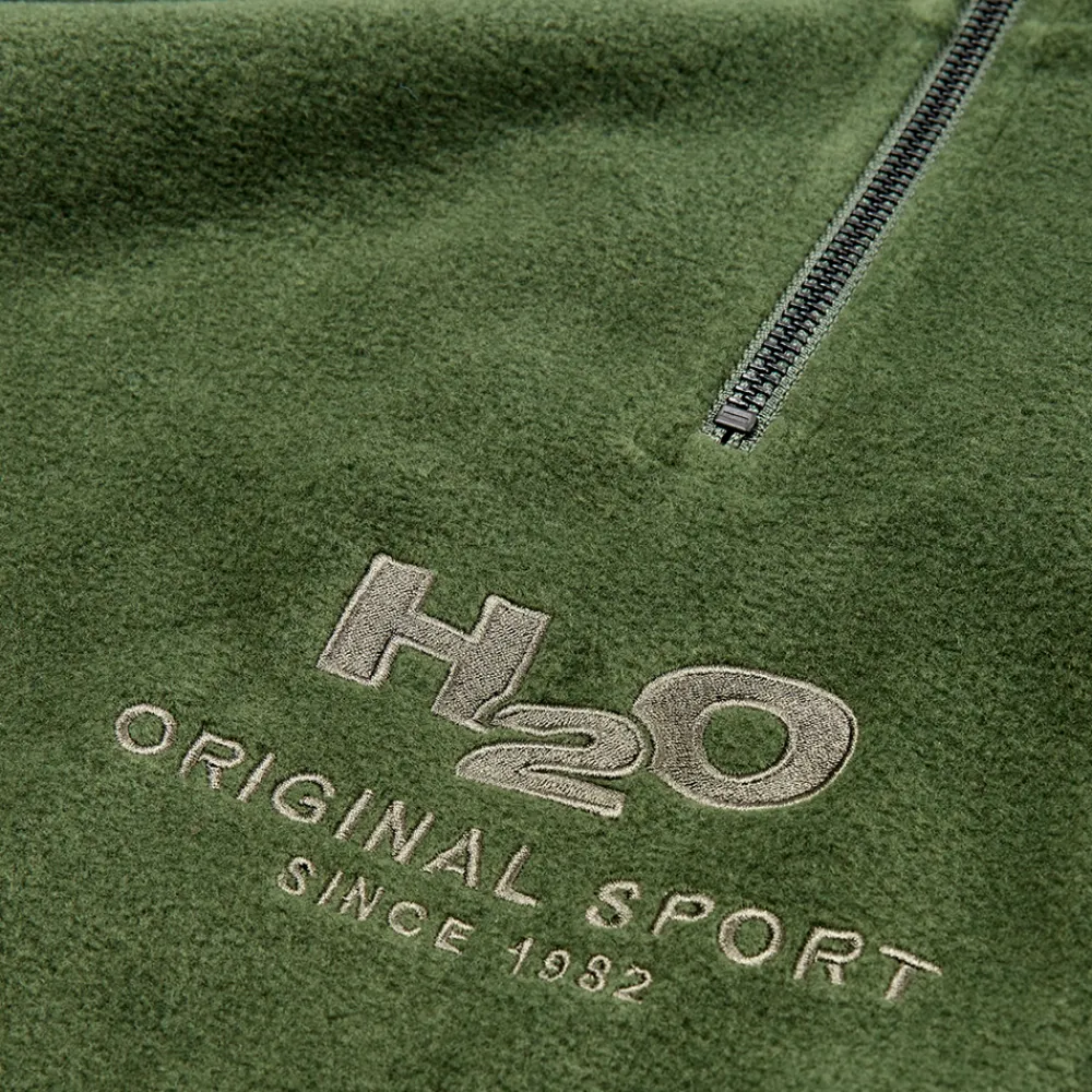 Clearance H2O Blåvand II Fleece - Fleece Trøje Grøn