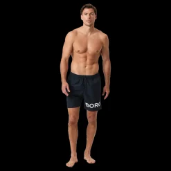 Hot Björn Borg Borg Swim Shorts - Herre Badeshorts Blå