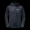 Outlet Jack Wolfskin Bornberg Hoody - Herre Fleecetrøje Blå