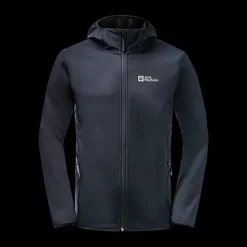 Outlet Jack Wolfskin Bornberg Hoody - Herre Fleecetrøje Blå