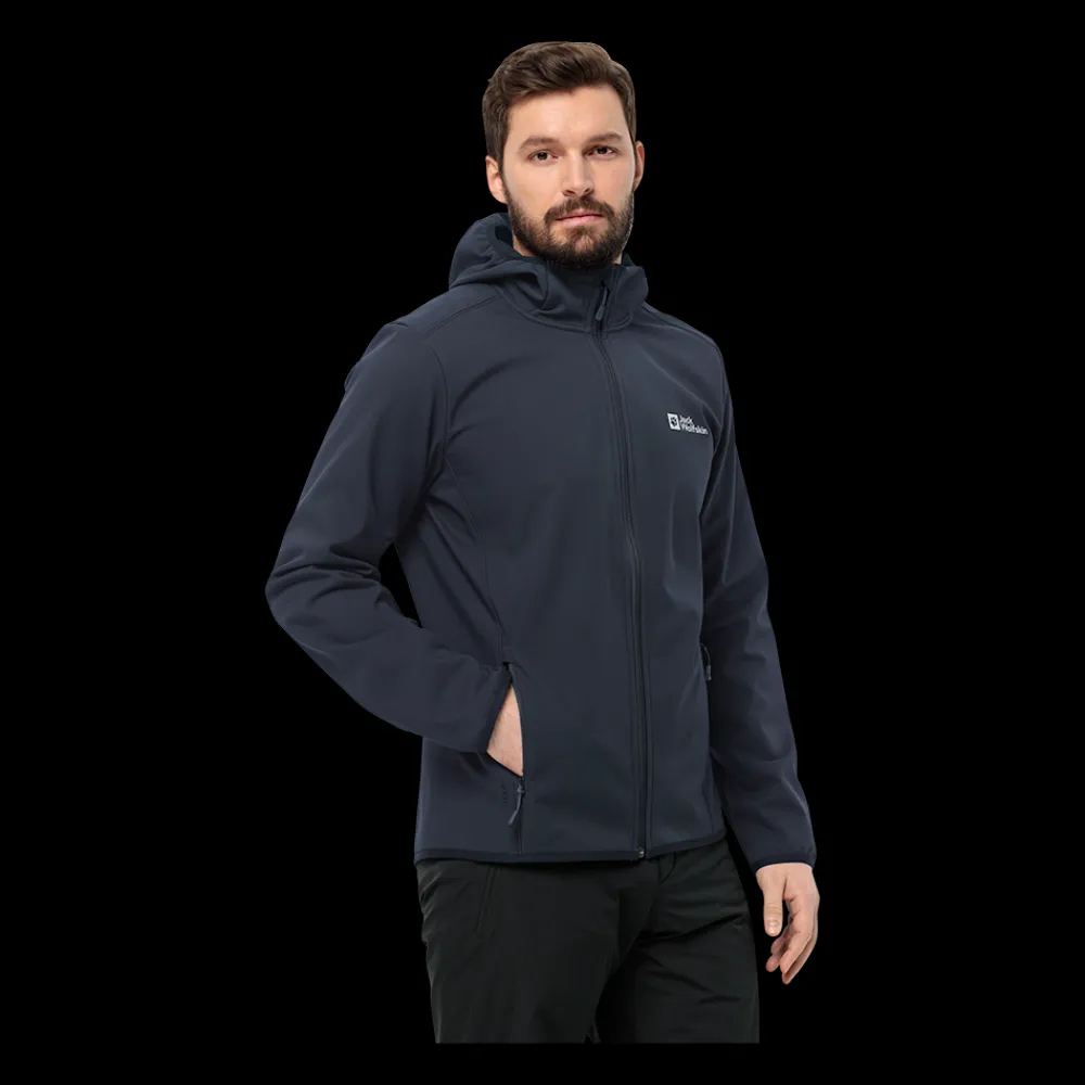 Outlet Jack Wolfskin Bornberg Hoody - Herre Fleecetrøje Blå