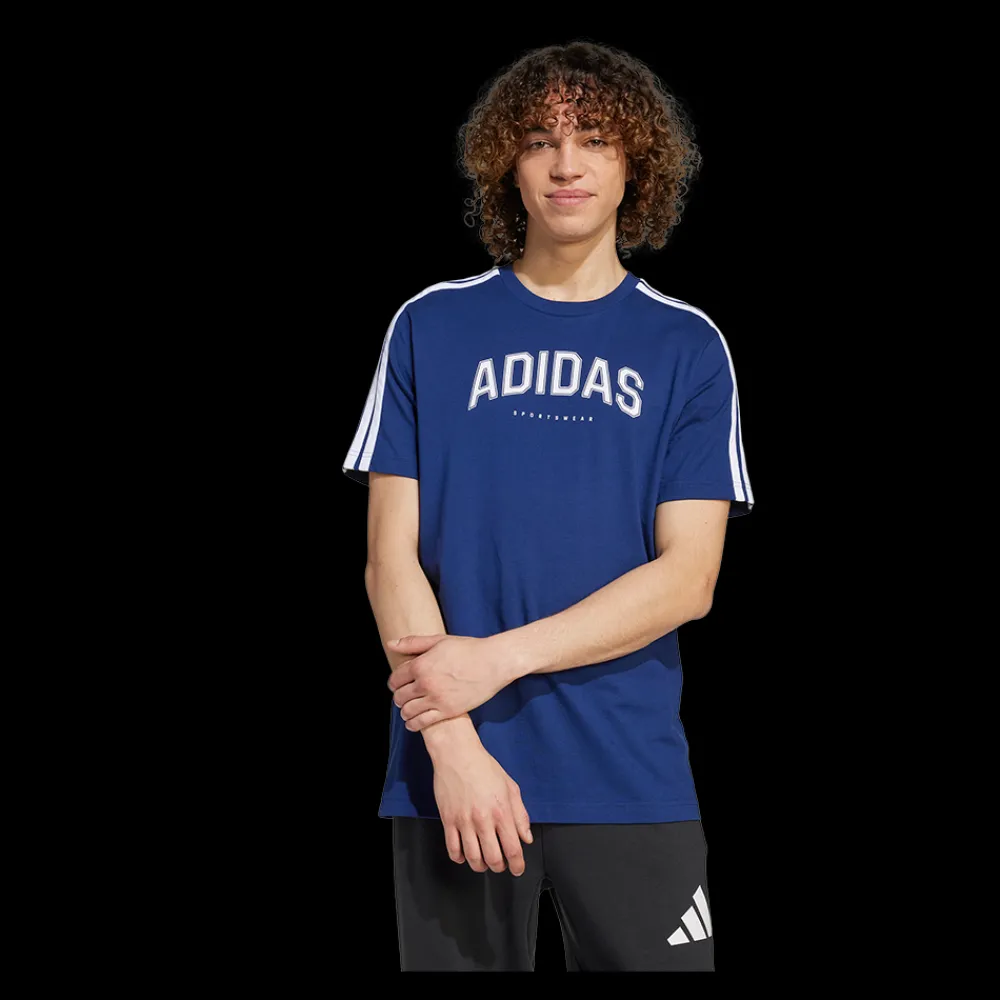 New Adidas C College Tee - Herre T-shirt Blå