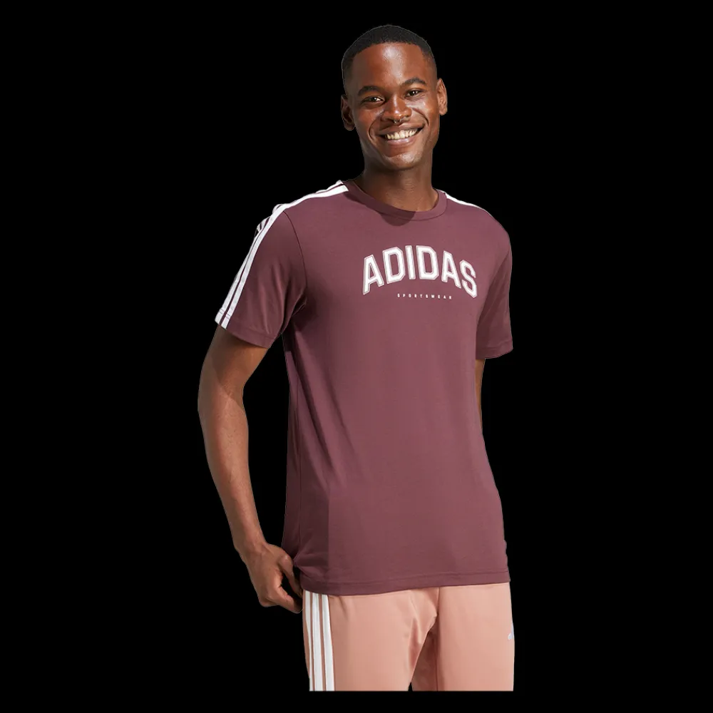 Fashion Adidas C College Tee - Herre T-shirt Rød