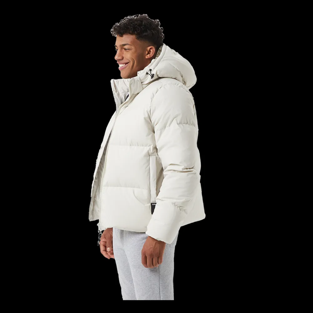 Clearance Björn Borg Centre Puffer Jacket - Herre Vinterjakke Hvid