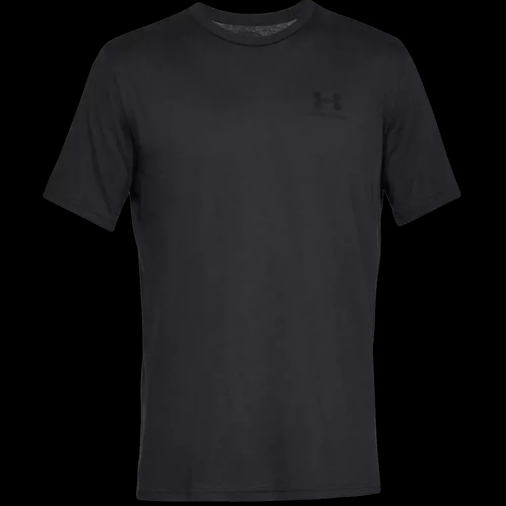 Outlet Under Armour Chest Logo Tee - Herre T-Shirt Sort
