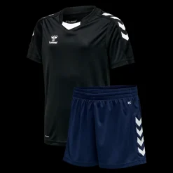 Clearance Hummel Core XK Sæt Sort/Navy- Børne Sportstøj Sort/Blå