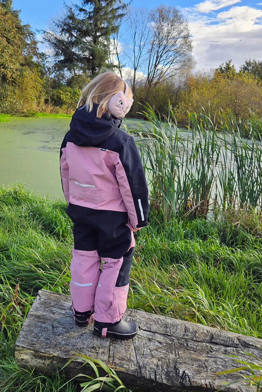 Clearance X-Trail Cortina Ski Overall Jr. - Børne Flyverdragt Lyserød