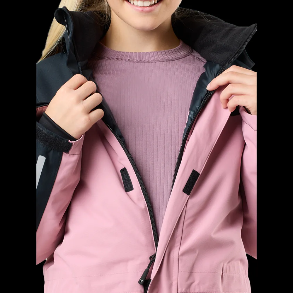 Clearance X-Trail Cortina Ski Overall Jr. - Børne Flyverdragt Lyserød