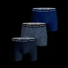 New Björn Borg Cotton Stretch Boxer 3 Pack - Herre Underbukser Blå