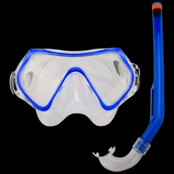 Online Waimea Diving Set Mask/Snorkel/Fins - Børne Snorkelsæt Blå