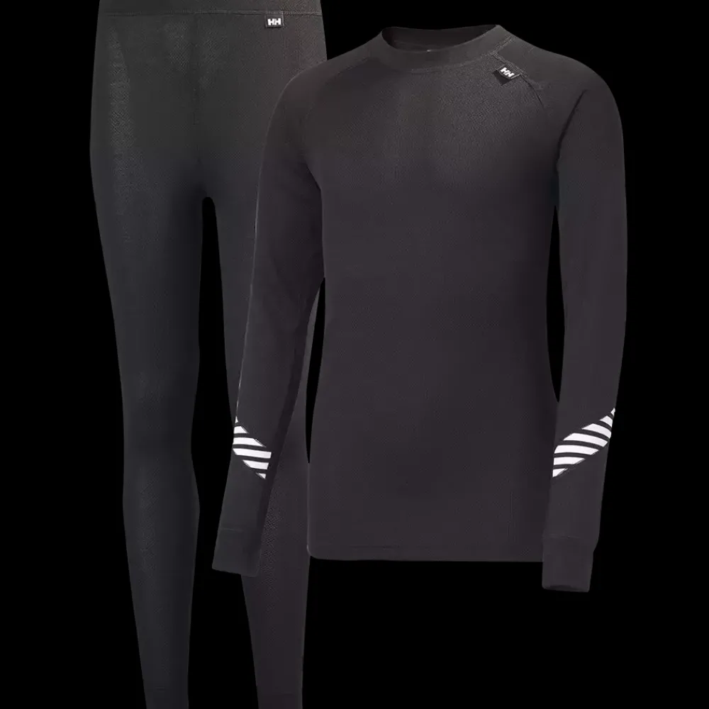 New Helly Hansen Dry Jr. Set - Børne skiundertøj Sort