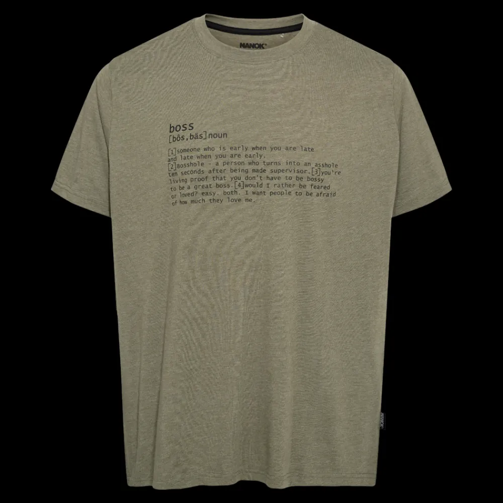 Outlet Nanok Edward 25, Sr - Herre T-shirt Grøn