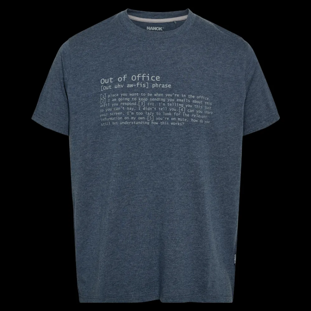 Outlet Nanok Edward 25, Sr - Herre T-shirt Blå
