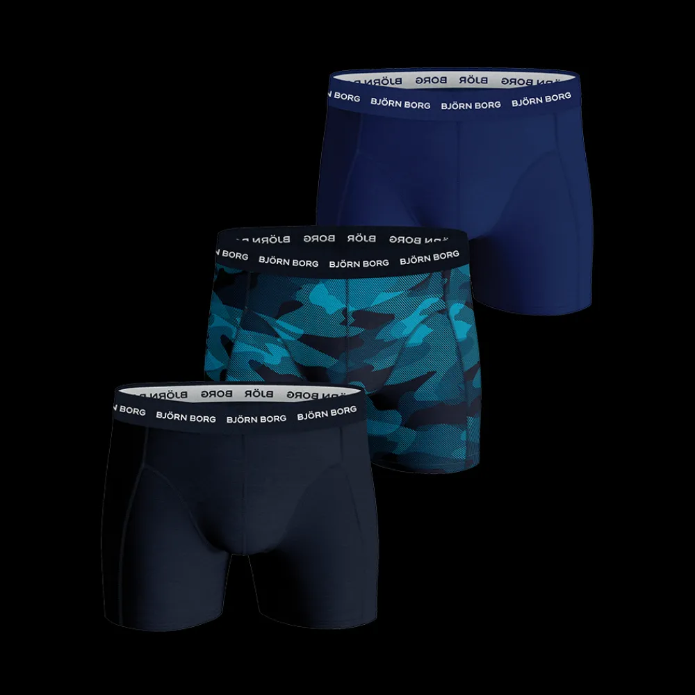 Best Björn Borg Essential Boxer 3-pack - Herre Boksershorts Blå