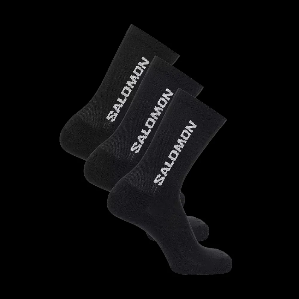 Online Salomon Everyday Crew 3-Pack Sock - Sokker Sort