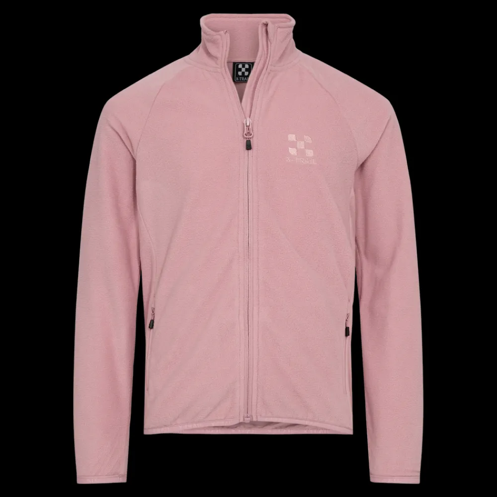 Hot X-Trail Fleece FZ, Jr - Børne Fleecetrøje Pink