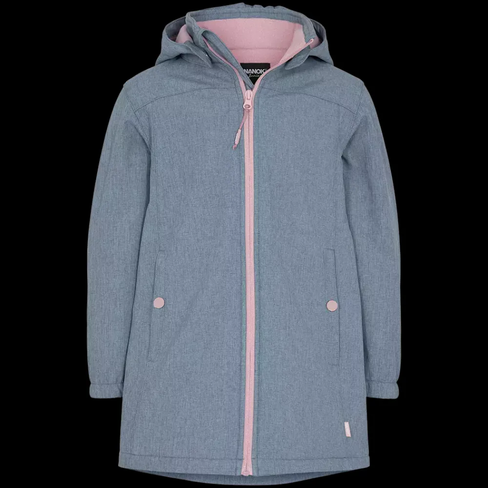 New Nanok Ganika 23, Jr - Pige Softshell Jakke Blå