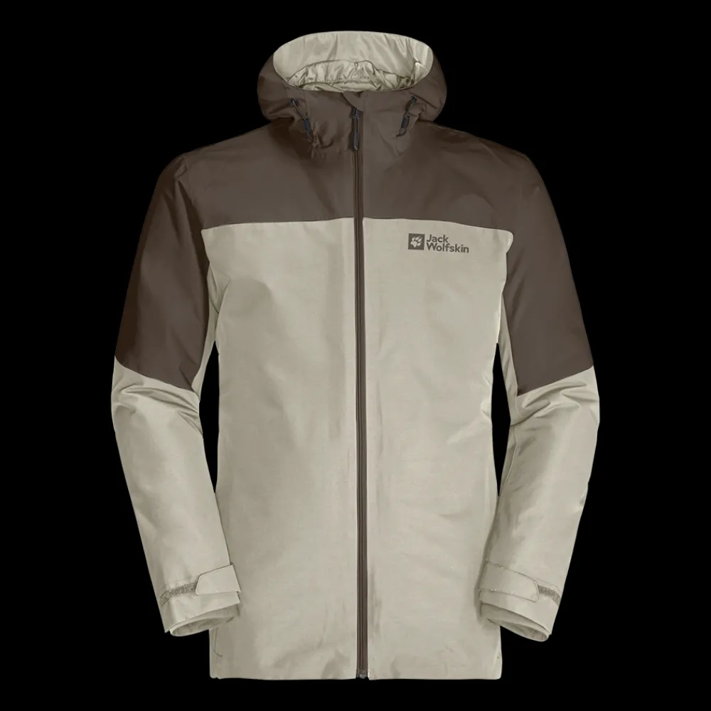 Best Jack Wolfskin Glaabach 3in1 Jacket - Herre Vinterjakke Grøn