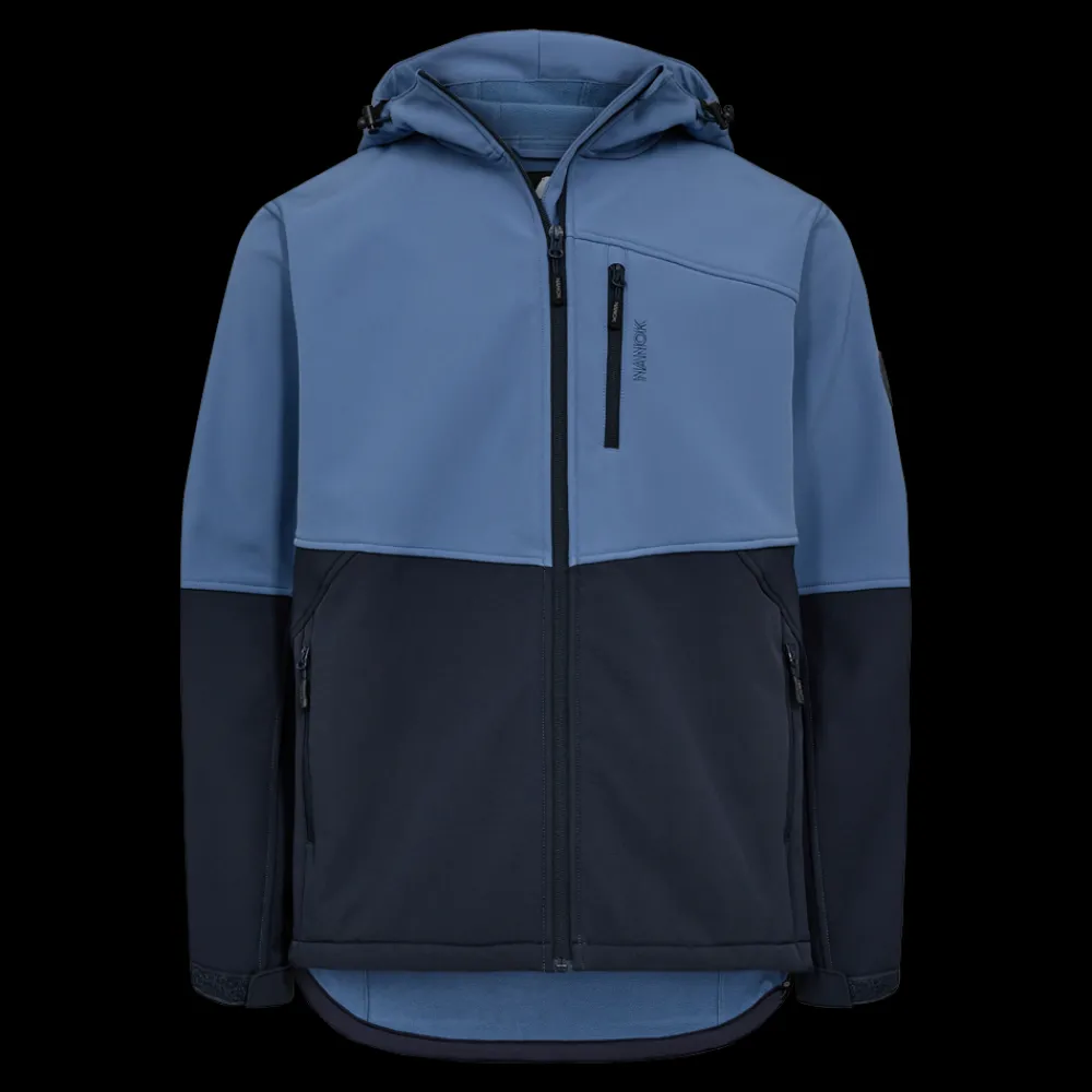 Discount Nanok Guy 25, Sr - Herre Softshell Jakke Blå