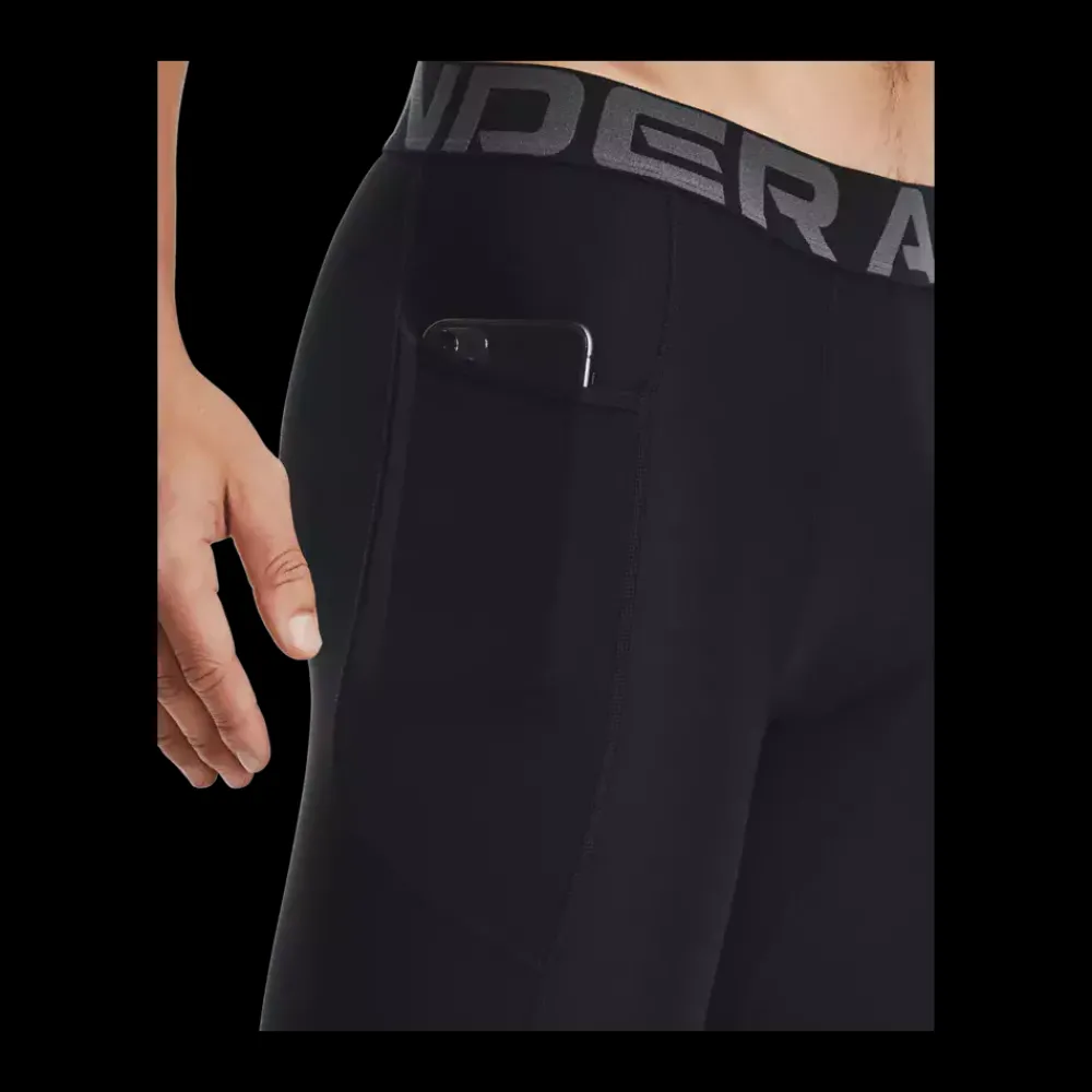 Online Under Armour HeatGear Armour Long Shorts - Herre Sportsundertøj Sort