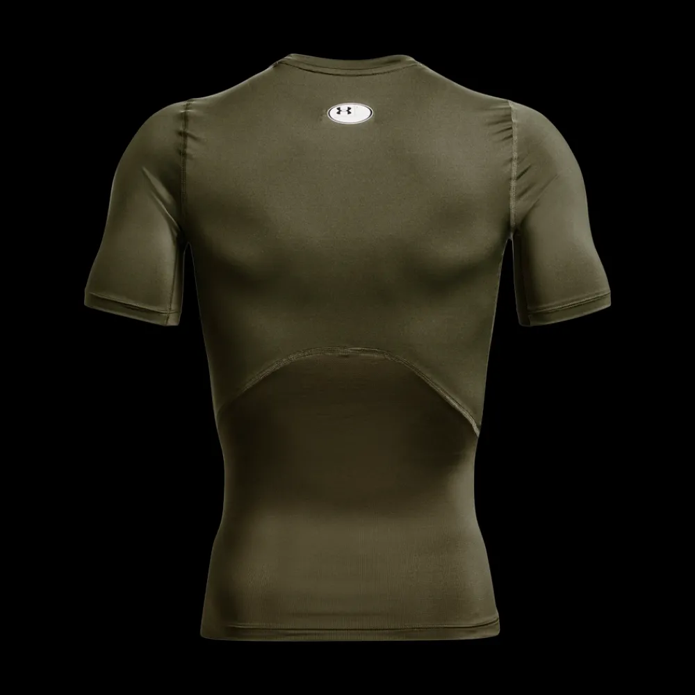 New Under Armour HeatGear Short Sleeve - Herre Sportsundertøj Army