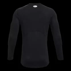 Outlet Under Armour HG Armour Fitted LS - Herre trænings T-Shirt Sort