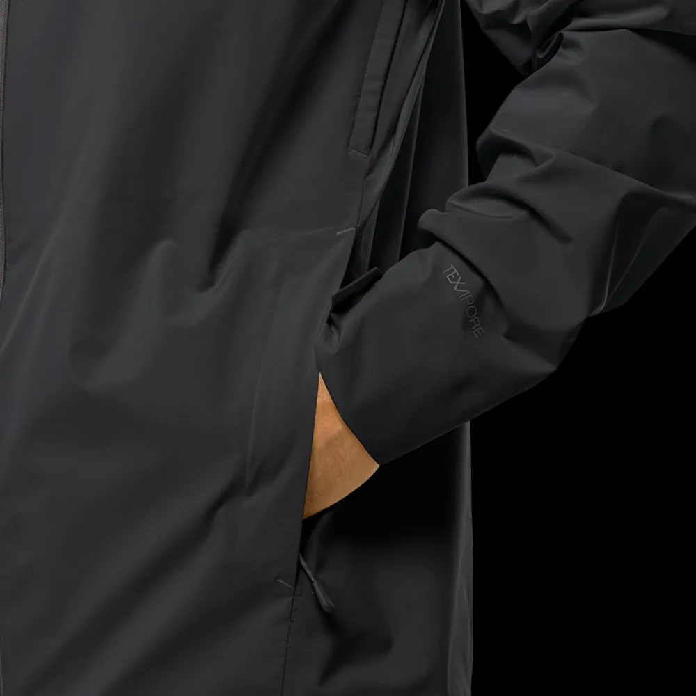 Clearance Jack Wolfskin Highest Peak 3L Jacket - Herre Funktionel Jakke Sort