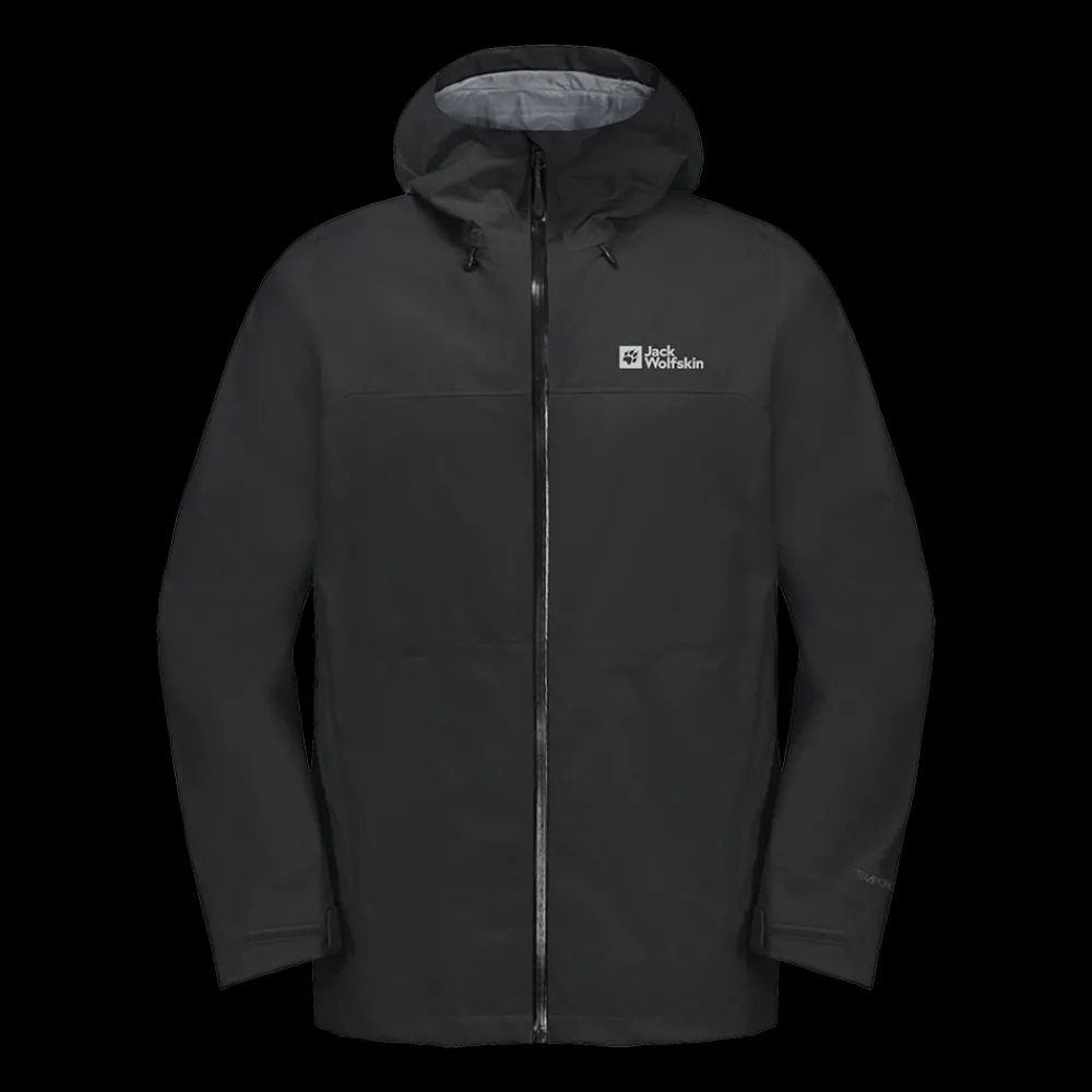 Clearance Jack Wolfskin Highest Peak 3L Jacket - Herre Funktionel Jakke Sort
