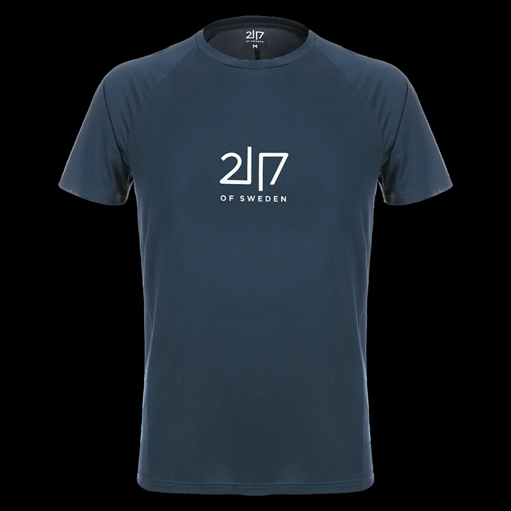 Fashion 2117 of Sweden Huli Short Sleeve Tee - Herre T-shirt Blå