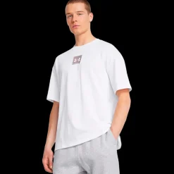 Clearance Under Armour HW OS Sm Box - Herre T-Shirt Hvid