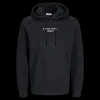 Fashion JJ REBEL Jeans Rebel Print Sweat Hood - Herre Sweatshirt Sort