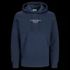 Hot JJ REBEL Jeans Rebel Print Sweat Hood - Herre Sweatshirt Blå