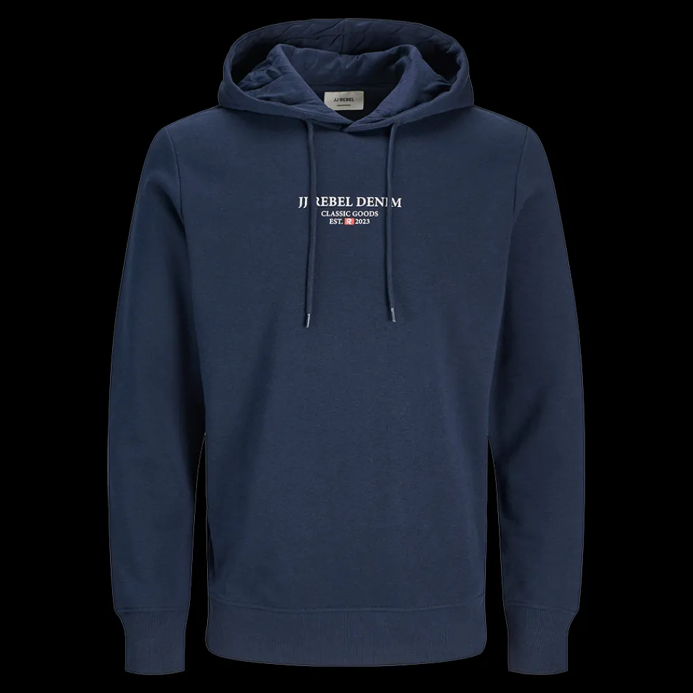 Hot JJ REBEL Jeans Rebel Print Sweat Hood - Herre Sweatshirt Blå