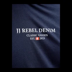 Fashion JJ REBEL Jeans Rebel Print Tee SS - Herre T-Shirt Blå