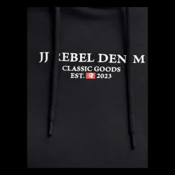 Fashion JJ REBEL Jeans Rebel Print Sweat Hood - Herre Sweatshirt Sort