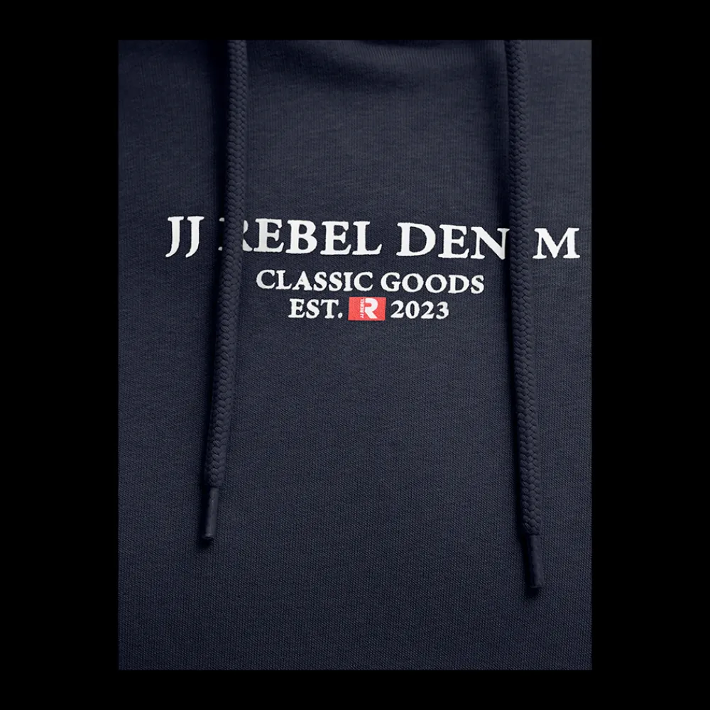 Hot JJ REBEL Jeans Rebel Print Sweat Hood - Herre Sweatshirt Blå