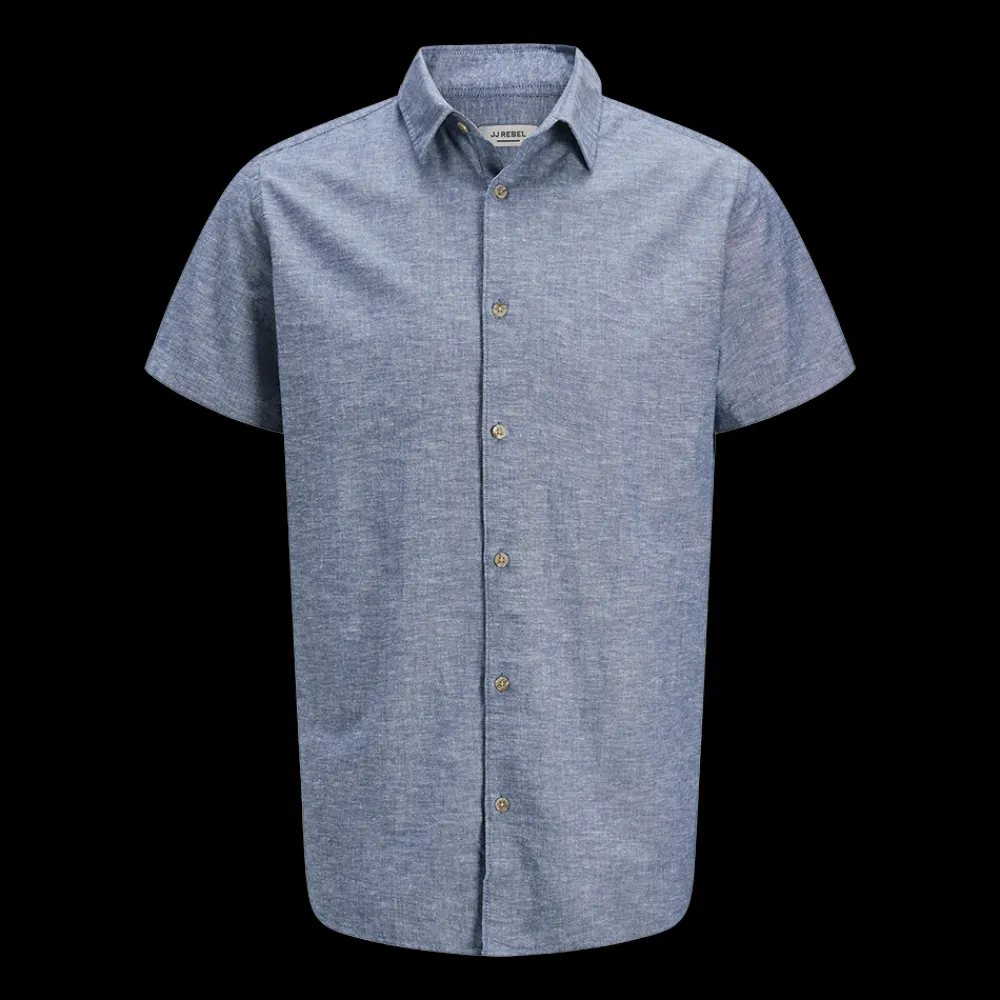 Fashion JJ REBEL Moss Sunny Shirt - Herre Skjorte Blå
