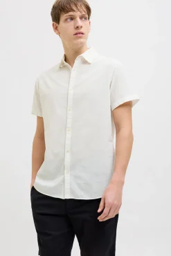 Sale JJ REBEL Moss Sunny Shirt - Herre Skjorte Hvid