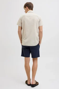 Hot JJ REBEL Moss Sunny Shirt - Herre Skjorte Sand