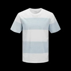 Discount JJ REBEL Strike Tee SS Crew Neck - Herre T-shirt Blå